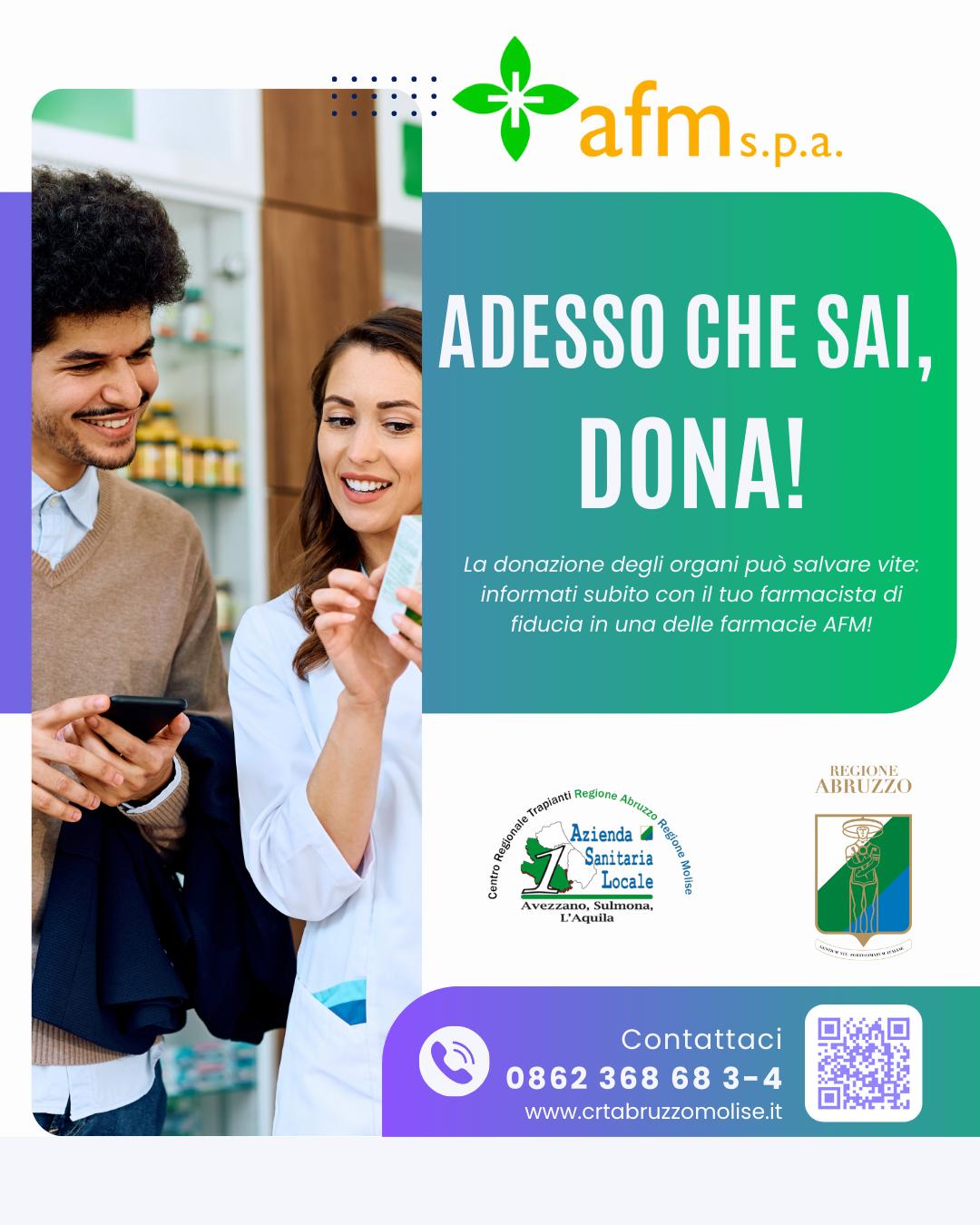 locandina donazioni afm